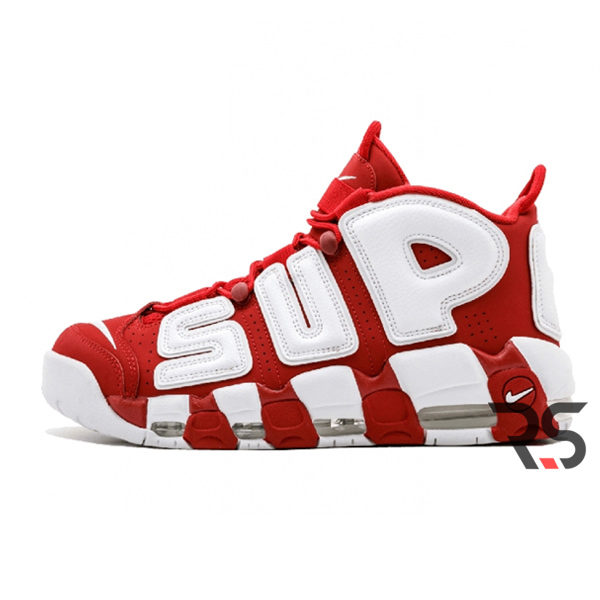 Кроссовки Nike Air More Uptempo Supreme «Red White»
