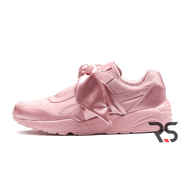 Женские кроссовки Rihanna x Puma Fenty Bow Sneaker «Pink Silver»