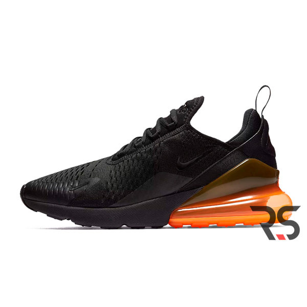 Nike 270 black cheap and orange