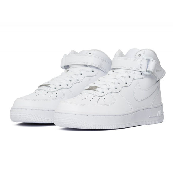 White nike air hotsell force 1 high tops