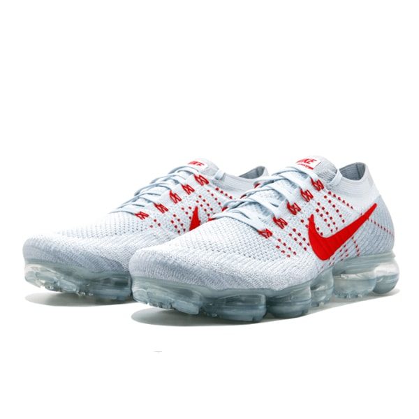 Nike air vapormax hot sale red and white