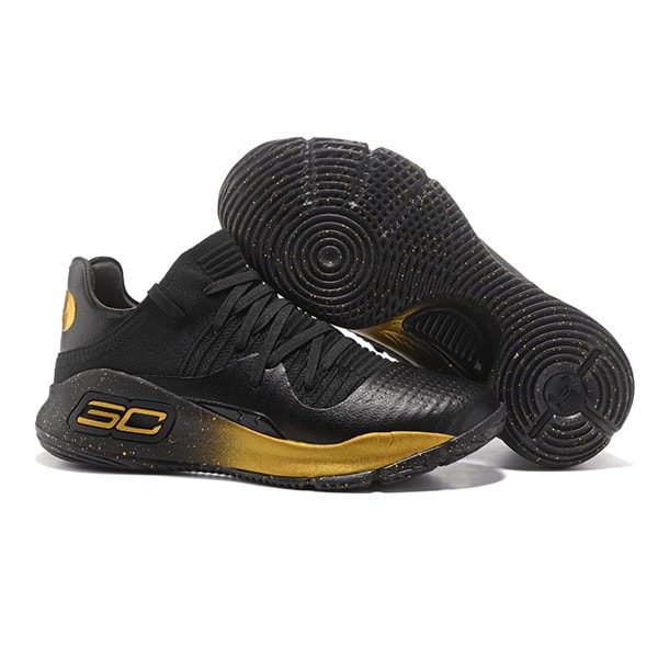 Кроссовки Under Armour Curry 4 Low «Black/Gold»
