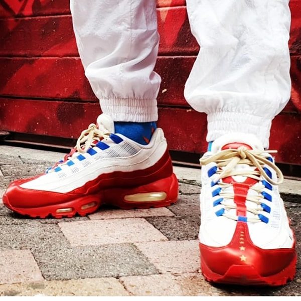 Кроссовки Nike Air Max 95 Be Brave «White/Red»