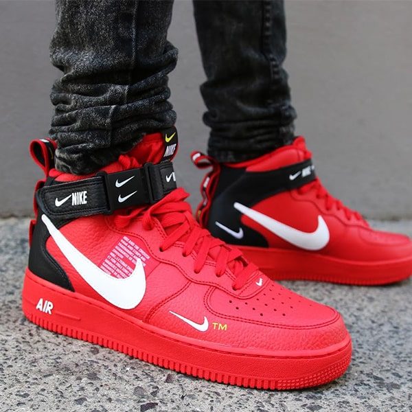 Кроссовки Nike Air Force 1 07 Mid Lv8 «Red»
