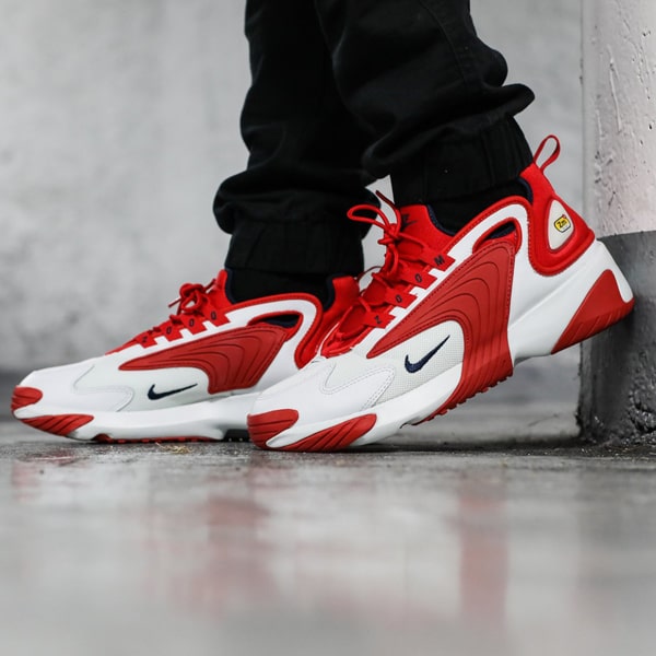 nike zoom 2k white and red