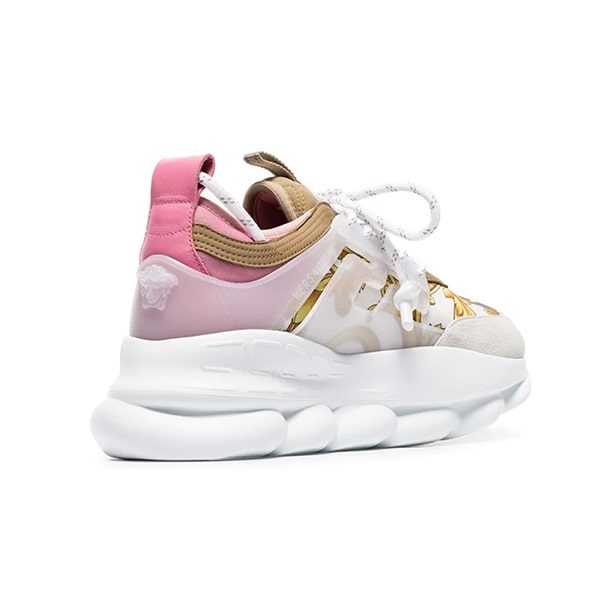 Кроссовки Versace Chain Reaction «White/Pink»