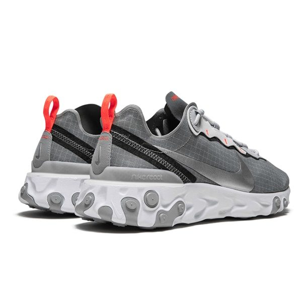 Кроссовки Nike React Element 55 «Cool Grey/Hyper Crimson»