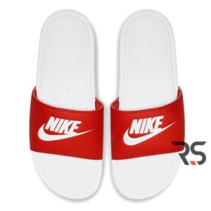 Женские тапочки Nike Benassi JDI «Red/White»