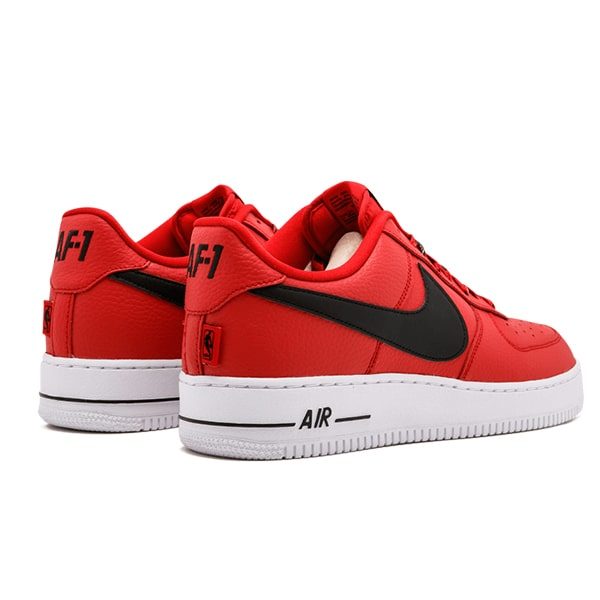 Осенние кроссовки Nike Air Force 1 Low NBA Pack «Red Black White»