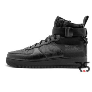 Осенние кроссовки Nike SF Air Force 1 Mid «Black Triple»