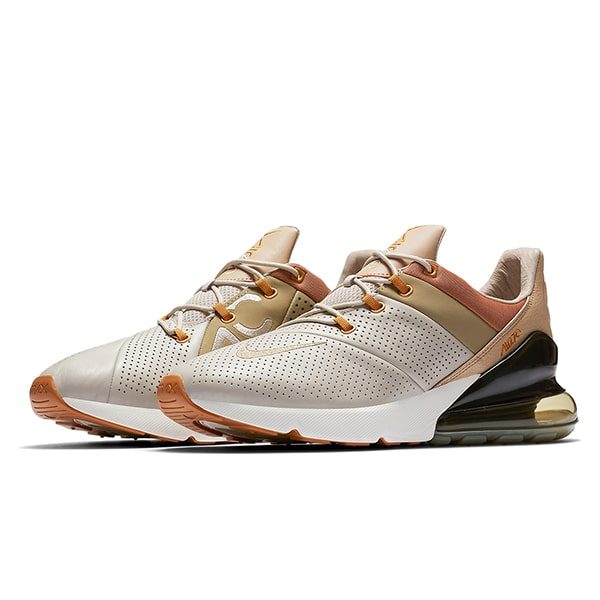 Кроссовки Nike Air Max 270 Premium Leather «String/Neutral Olive»